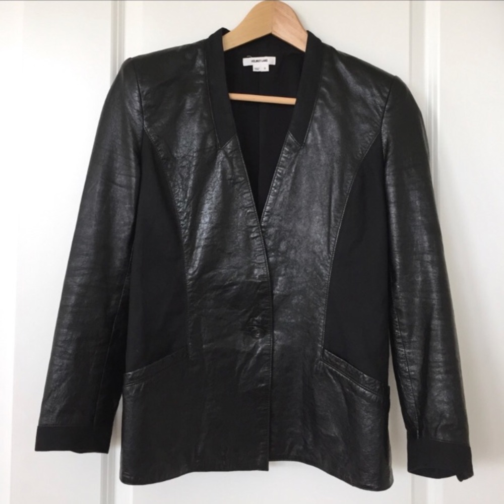 Helmet Lang Leather Jacket